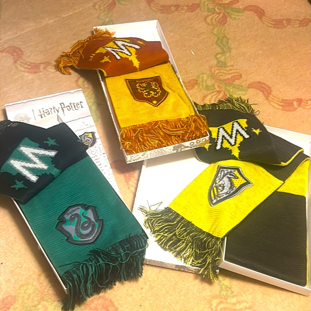 Harry Potter House Scarfs.   Set of “3”.  Great Xmas Gift